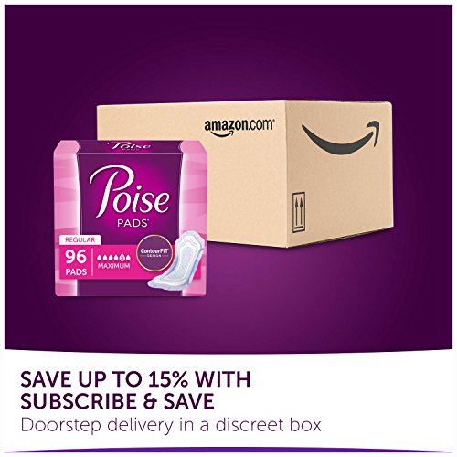 Poise Incontinence Pads, Maximum Absorbency, Long, 12 Count (6 Cases) Pricepulse
