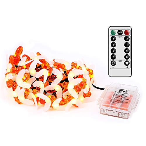 INLIFE LED String Lights with Remote Control, LED Waterproof Decorative Lights Dimmable, Copper Wire Lights for DIY Bedroom, Patio, Garden, Wedding, Parties (2 Sets)