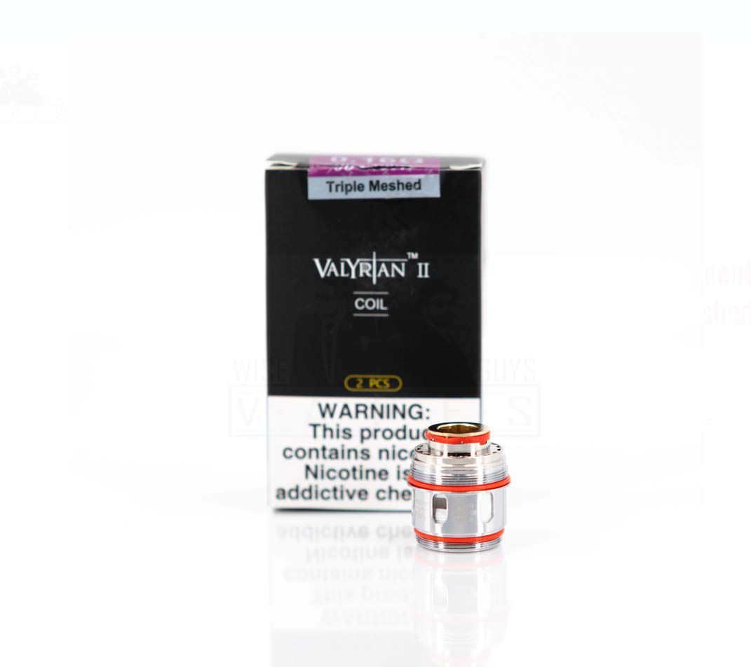 Uwell® Valyrian 2 Coils UN2 0.32Ω/ UN2-2 0.14Ω/ UN2-3 0.16Ω/ Quadruple 0.15Ω Pack of 2 Coils No Nicotine TPD Compliant (Pack of UN2-3 Triple Meshed 0.16Ω 90-100W)