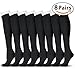 TAINOO 8 Pairs of Compression Socks for Men Women Athletic Running Sports Nurses 15-20 mmHg