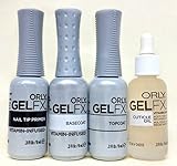 Orly Gel FX Essentials - Top Coat, Base Coat, Primer & Cuticle Oil - 9ml Each