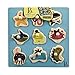 B. toys- Hide N’ Sea Underwater- Peg Puzzle – Classic Wooden Puzzles for Toddlers with 9 Chunkypiece – Sea Animals & Shape Sorting- 18 months +
