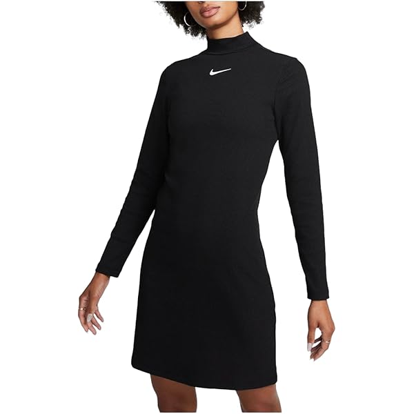Nike Women's Essential Hooded Cover-Up Dress (White, Medium