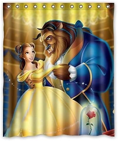 Mirryderr I-Manggo Custom Beauty And Beast Bathroom Shower Curtain, Inch
