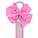 allydrew Long Ribbon Hair Clip & Hair Bow Holder - Hot Pink Chevron