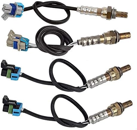 BOHENG Automotive Oxygen Sensor, 4Pcs Oxygen O2 Sensor 234-4407 234-4669 Upstream&Downstream for 2003-2006 GMC Yukon Denali - 6.0L