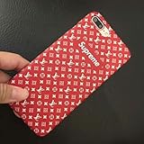 Street Fashion x High Fashion - iPhone 7+ and 8+ - Protective Hard Plastic Case / Cover / Skin / Bumper (Red/White)