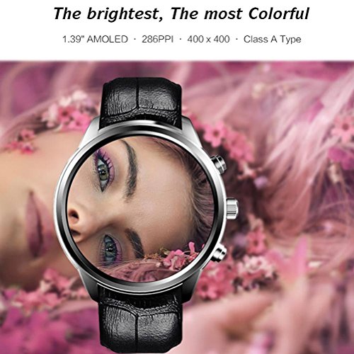 L@YC New Business Android 5.1 Smart Watch 3G Fitness Watch with SIM Card Slot,Call/SMS/Twiter/Facebook/Whatsapp/HD Touch Screen for iPhone iOS Android Phones, Black