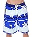 Verabella Men's Swim Trunks Mesh Lining Beachwear Board Shorts with Pockets,Large
