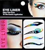 Easter Gifts 4 pairs of Fashion Rainbow Color Temporary Eyes Stickers Tattoos Transferable Eyeshadow Eyeliner