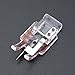 DREAMSTITCH 1/4 inch (Quarter Inch) Clear Stitch in Ditch Presser Foot Snap On Straight Stitching Fits for Brother, Singer, Babylock, Bernette, Elna, Viking Sewing Machine