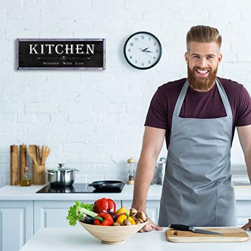 Rustic farmhouse kitchen sign with text "Worth: $11.99"