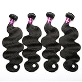 HEBE 7A Brazilian Virgin Human Hair 3 Bundles Brazilian Body Wave 100% Unprocessed Human Hair Weave Natural Color