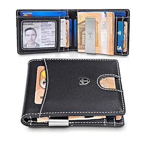 TRAVANDO Geldbeutel Männer mit Geldklammer Zurich Geldbörse Herren Kartenetui Slim Portemonnaie Wallet Portmonaise klein…