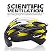 VICTGOAL Bike Helmet for Men Women with Safety Led Back Light Detachable Magnetic Goggles Visor Mountain & Road Bicycle Helmets Adjustable Adult Cycling Helmets (New Black)
