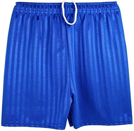 Bahob® Mens Boys Girls Unisex Shadow Stripe Gym Sports Football Games School PE Shorts 2 to 14 Years