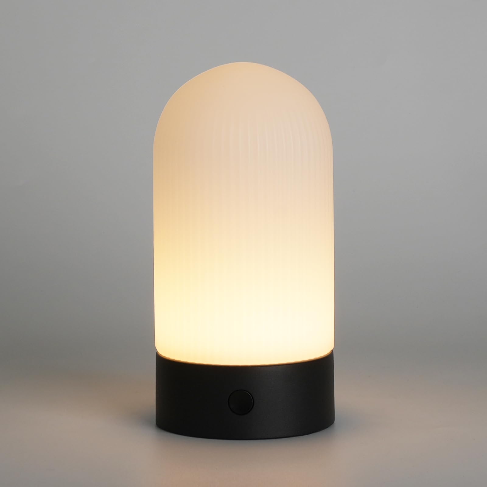 Photo 1 of WEILAILUX Battery Operated Shower Lamp Waterproof, Small Portable Cordless Table Lamp Rechargeable, Touch Dimmable Mood Light for Home/Patio/Dining/Outdoor (Black)
