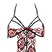 Lisli® Women's Lingerie Lace Strap Mini Chemise Dress Teddy Underwear