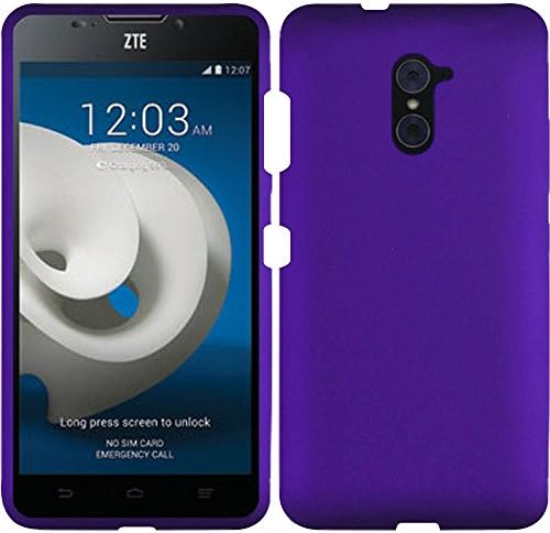 ZTE MAX DUO LTE CASE, MAX DUO LTE BY CRAZYCOV Brand New Rubberized Snap On Plastic For ZTE MAX DUO LTE (Z-Purple)