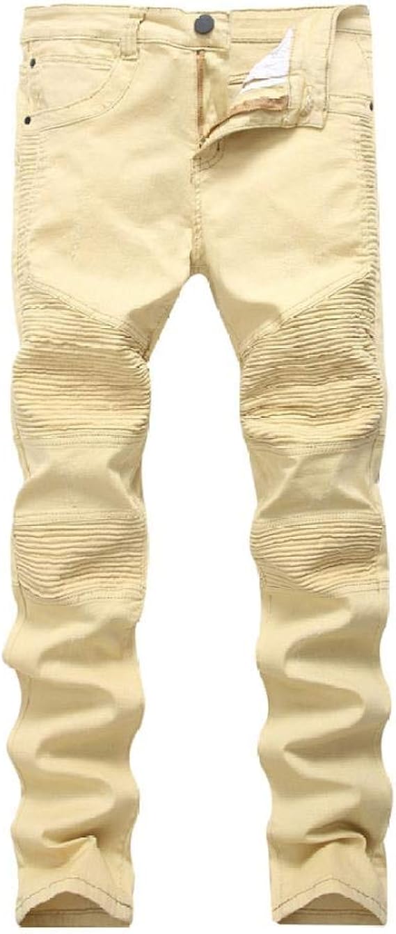 Amazon ジーパンメンズバイクジーンズカーキ色カジュアルパンツ 366カーキ 34 ジーンズ 通販