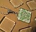 10 Small Clear 1 Inch Square Glass Tiles for Jewelry Making and Crafting