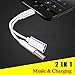 Lightning Jack Audio Headphone Adapter for iPhone 7/7Plus iPhone 6/6Plus iPad&iPod.2 in 1 Lightning Headset Adaptor to 3.5mm Aux Earphone Audio and Charge.(Sopport Audio+Charge+Music+iOS10.2)