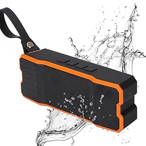 itDEAL Bluetooth スピーカー 高音質 アウトドア IPX6 防水スピーカー AUX対応 (オレンジ)