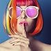 WODISON Womens UV400 Protected Classic Mirrored Lens Clear Frame Sunglasses Pink Lens