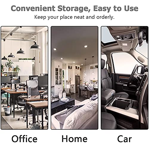 Cable Clips, 48PCS Gooze Management Adhesive Cable Clips - Charging Cable Ethernet Cable Clips Wire Folder for Car/Office/Home/Desk/PC/PS5/Xbox/Decoration LED strip (Included S and L Size)