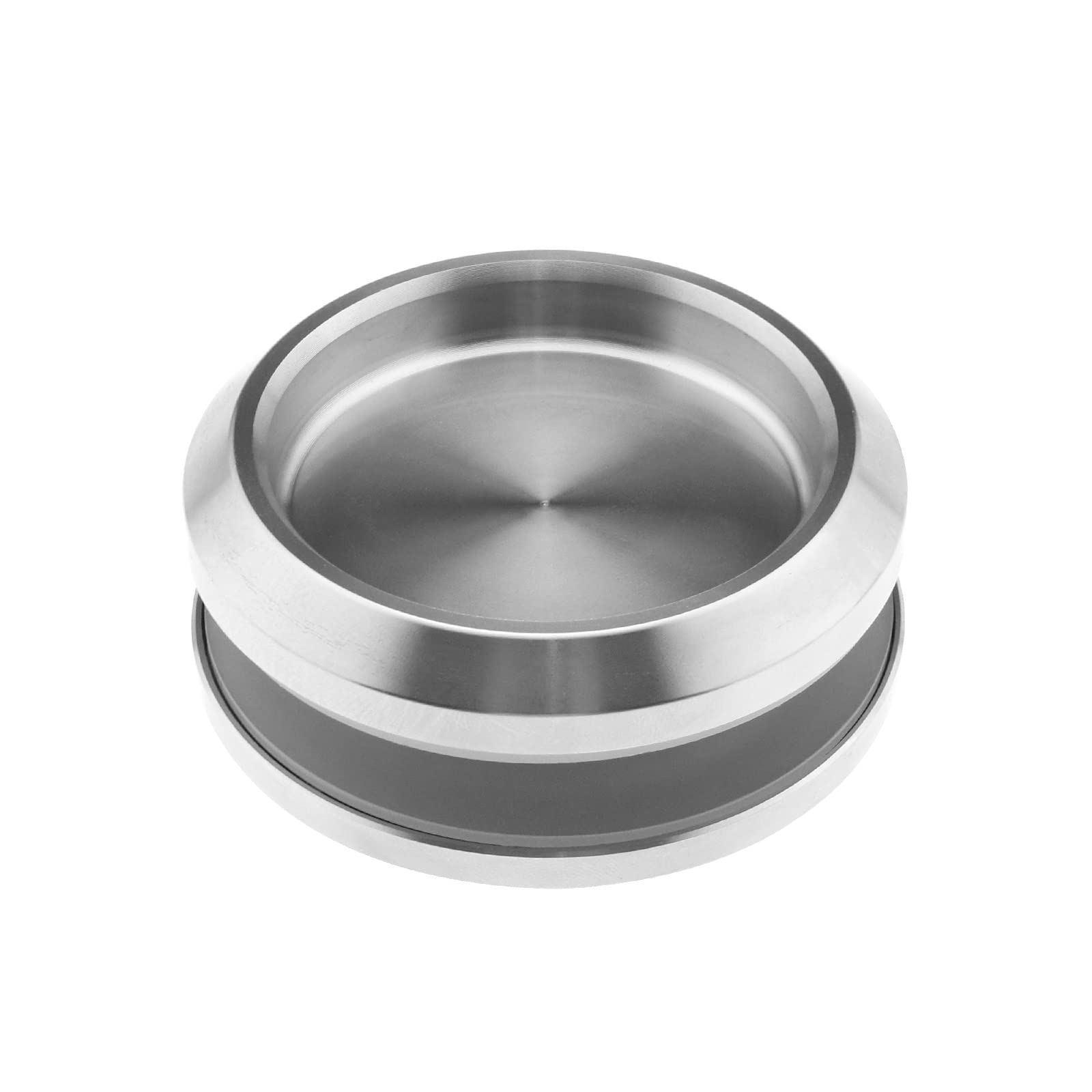 Glass Door Handle Stainless Steel Recessed Sliding Door Pull Handles Circular Sliding Door Handle for Bifold Doors Cabinets Sliding Doors Silver 68mm