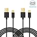iXCC Freedom Series 10ft 2pc Long Reversible Micro USB to USB 2.0 Charge and Sync Cable Cord for Android//Windows/MP3/Camera and Other Device