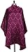 Kiarra Damask Cover N Style Salon Big Hair cutting Styling Cape Dark Pink and Black 55 X 58
