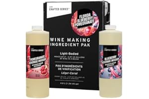 ABC CORK CO. ABC Premium DIY Fruit Wine Making Kits, Makes Up to 30 Bottles/6 Gallons of Fruit Wine (Florida Blueberry/Pomegranate)