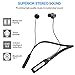 Bluetooth Headphones, Bluetooth V4.1 Wireless Stereo In-ear Magnetic Bluetooth Headset Earbuds(Noise Cancellation, IPX4 Sweatproof, 10 Hours Playtime)with Built in Mic and Flexible Neckband
