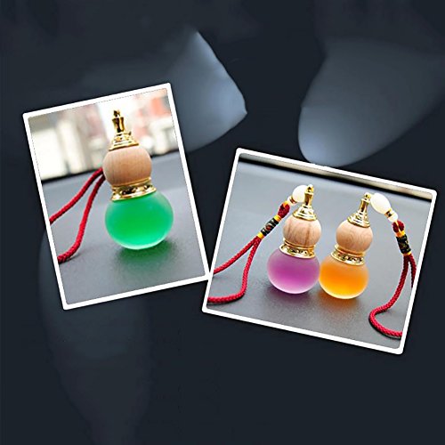 image for daffodilblob Glass Gourd Shaped Car Home Hanging Perfume Air Freshener