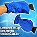Zone Tech Car Ice Scraper Mitt for Windshield- Warm Waterproof Snow Scraper with Lined Fleece Glove Removable- Blue