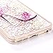 UCLL iPhone 7 Plus Glitter Case, iPhone 8 Plus Liquid Case,High Heeled Moving Bling Glitter Floating Cover for iPhone 7 Plus iphone 8 Plus with a Screen Protector
