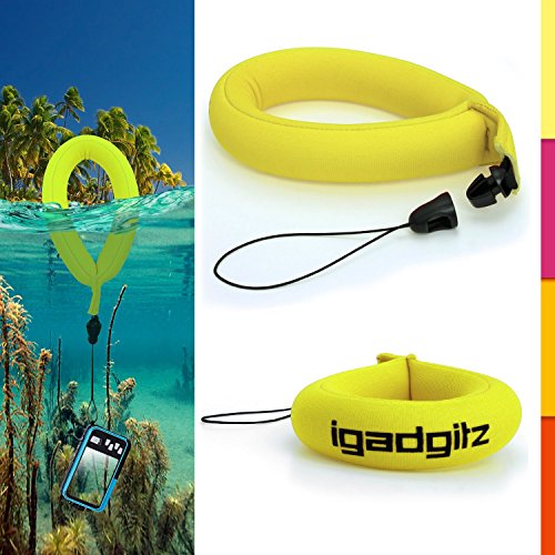 iGadgitz 1 Pack Neon Yellow Waterproof Floating Wrist Strap suitable for use with Underwater/Waterproof: Cameras, Video cameras, cases & housing, Marine binoculars + Waterproof Sony phones - Thumbnail 5