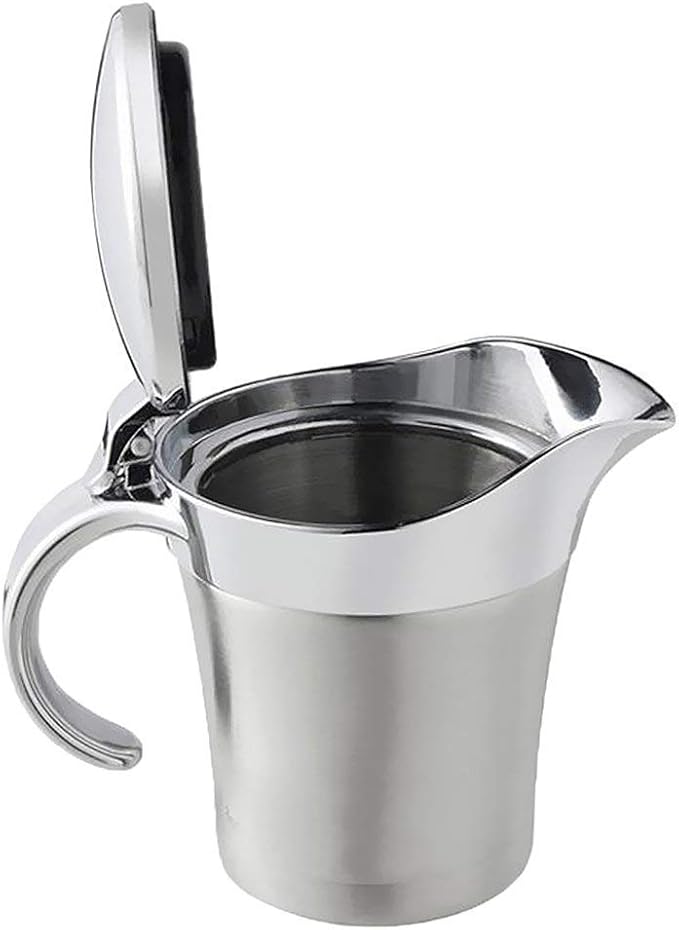 Stainless Steel Insulated Gravy Boat Double Insulated Sauce Jug with
