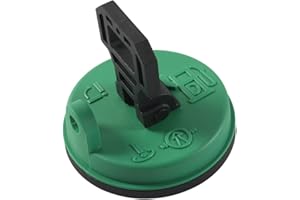 Locking Fuel Cap for Caterpillar Excavator - Green + Black ABS Tank Cover Compatible with 1428828 2849039 2216732 2987224 295