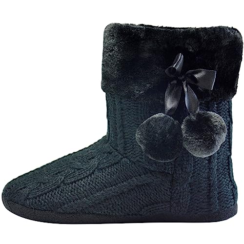 AIREE FAIREE Slipper Boots For Women Booties Ladies Furry Boot