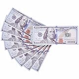 AL'IVER Fake Money Prop Money $10,000 Copy Money Realistic Double Sided Money Stack 100 $100 Bills Full Print