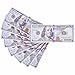 AL'IVER Fake Money Prop Money $10,000 Copy Money Realistic Double Sided Money Stack 100 $100 Bills Full Print