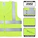 Neiko High Visibility Safety Vest ANSI Class 2, No Pocket, Neon Yellow, XX-Large (2XL)