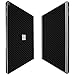 Skinomi Black Carbon Fiber Full Body Skin Compatible with Microsoft Surface Book 2 15 inch (Full Coverage) TechSkin with Anti-Bubble Clear Film Screen Protector