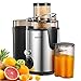 Juicer Aicok Juice Extractor with Wide Mouth, 3 Speed Centrifugal Juicer for Fruit and Vegetable, plus Pulse Function, Non-slip Feet, Stainless Steel and BPA free