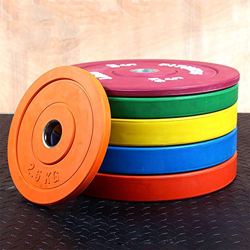 Olympic-Rubber-Bumper-Weights-Plates-25kg-25kg-Colour-Coded-for-Strength-Training-Fitness-Exercise-Lifting-Fat-Loss-Ripped-Calisthenics-1-Pair