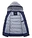 ZSHOW Men's Puffer Vest Removable Hooded Vest Outdoor Winter Vest