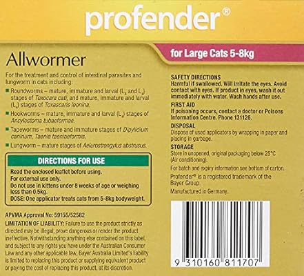 profender allwormer cats