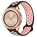 YiJYi Compatible for Samsung Galaxy Watch 42mm Band, 20mm Silicone Strap Sports Replacement Wristband Women Men Large Small for Samsung Galaxy Watch SM-R810/SM-R815 (Small(5.5